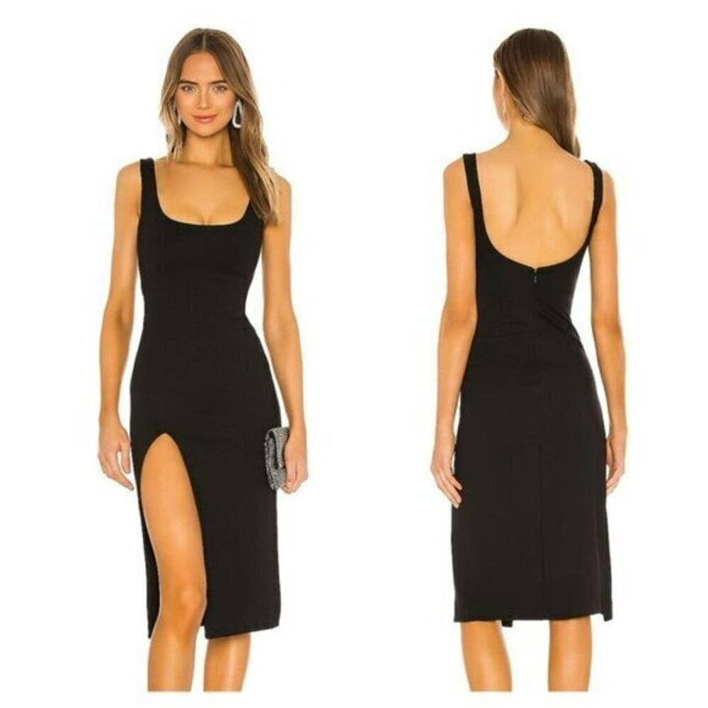 NBD Thom Midi Dress - Black